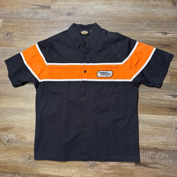 Harley-Davidson Other - Vintage Harley‎ Davidson Biker Button Up Shirt